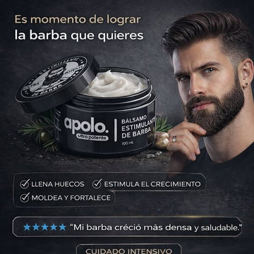 ESTIMULANTE DE BARBA APOLO ¡Despierta el poder de tu barba!