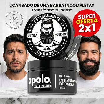 ESTIMULANTE DE BARBA APOLO ¡Despierta el poder de tu barba!
